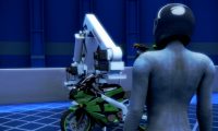 机械手臂组装摩托车生产线：机械模拟动画制作